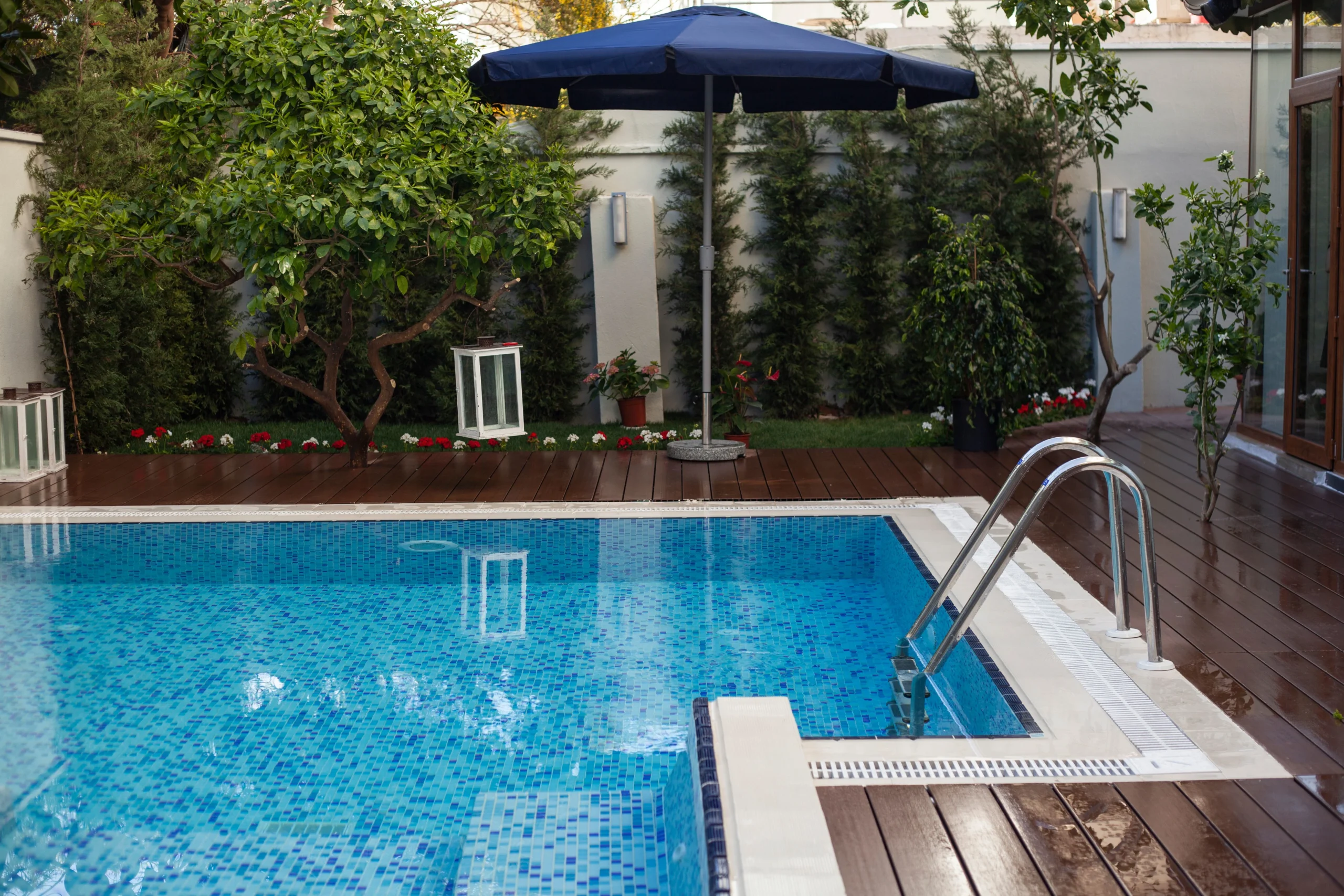 Custom pool installation in California