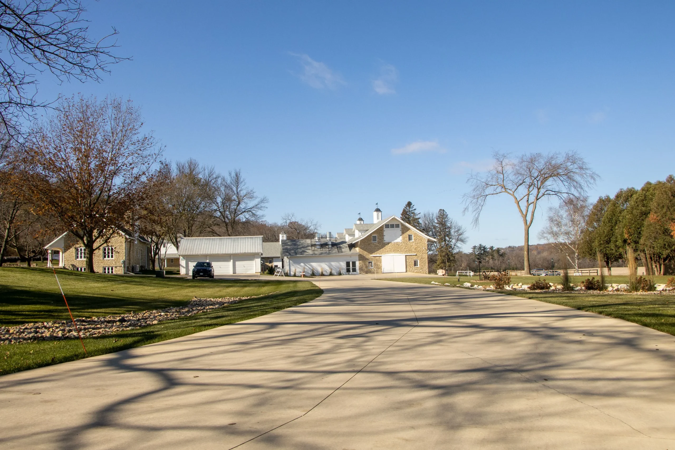 Professional concrete driveway installation